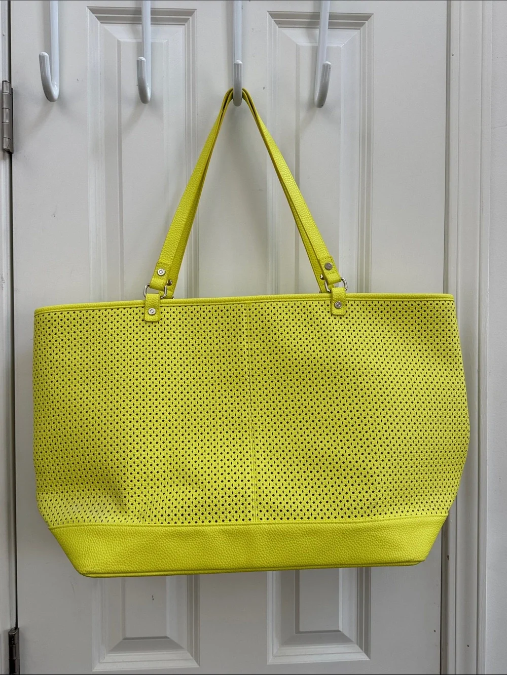 Sunshine ☀️ Yellow Perforated Tote Bag - Yellow